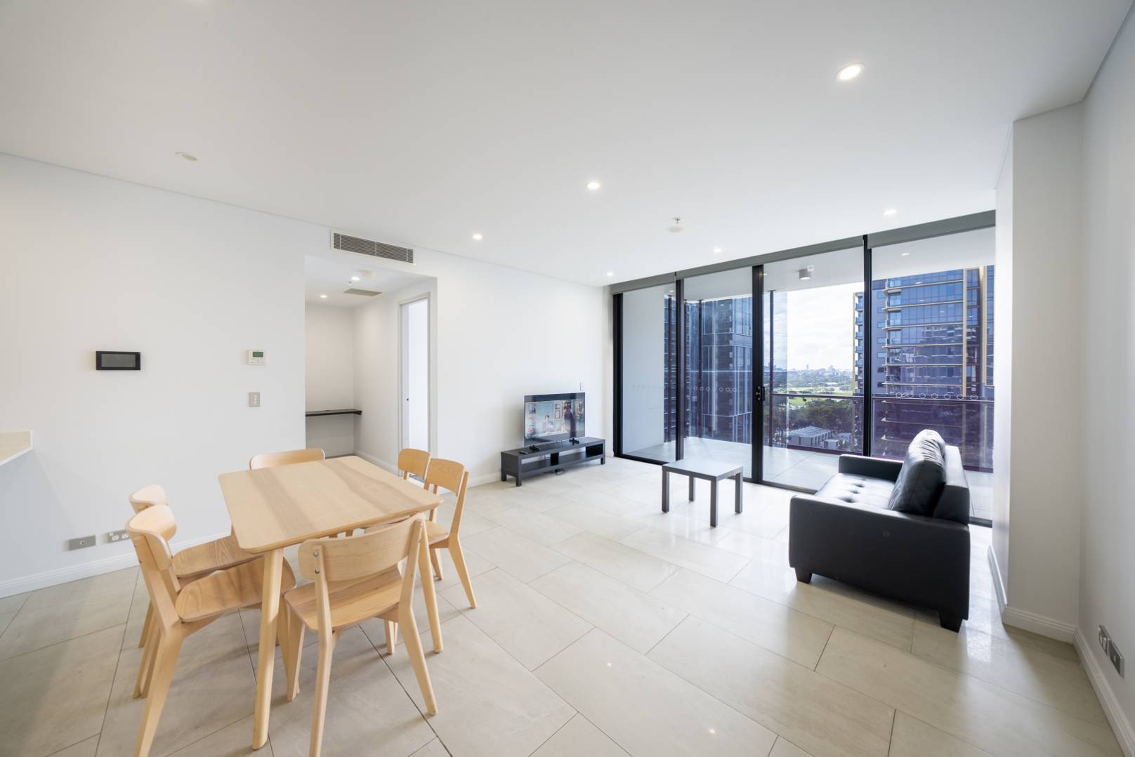 Bedroom view in CosyEasy furnished apartment