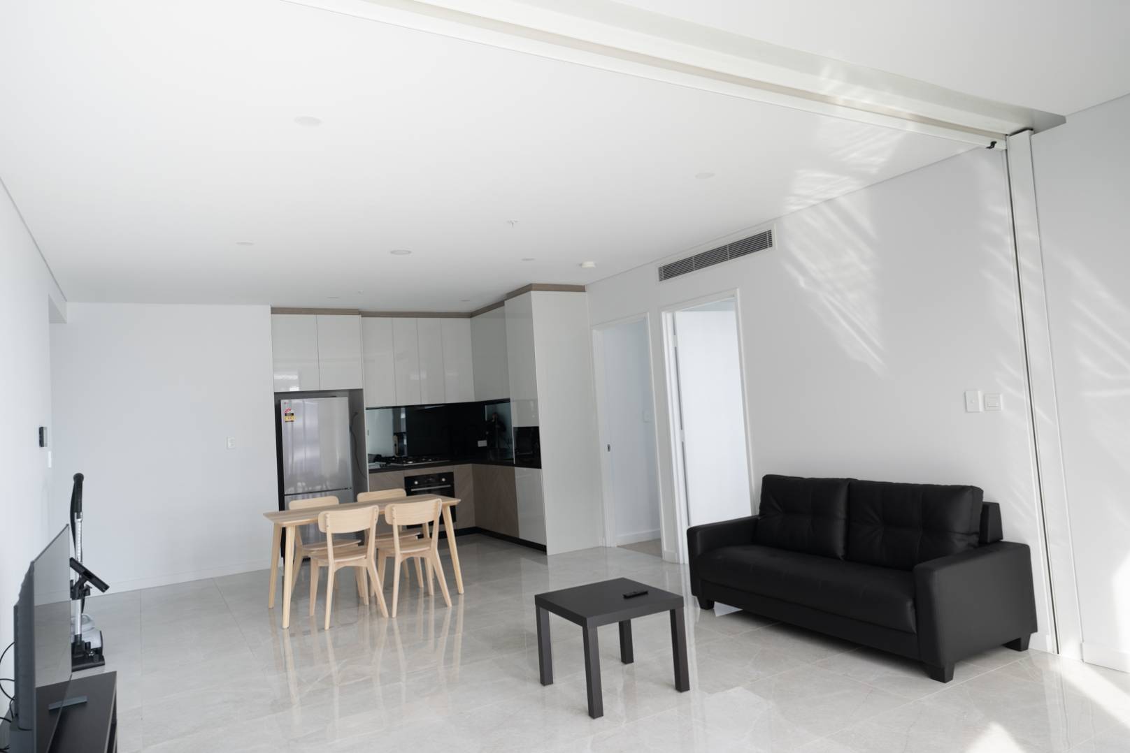 Bedroom view in CosyEasy furnished apartment